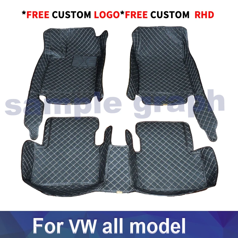 

Car Floor Mat for VOLKSWAGEN VW e-Golf Maggiolino CC Passat B5 B6 B7/B8 SE estate Variant Touran Tiguan Phaeton Car accessorie