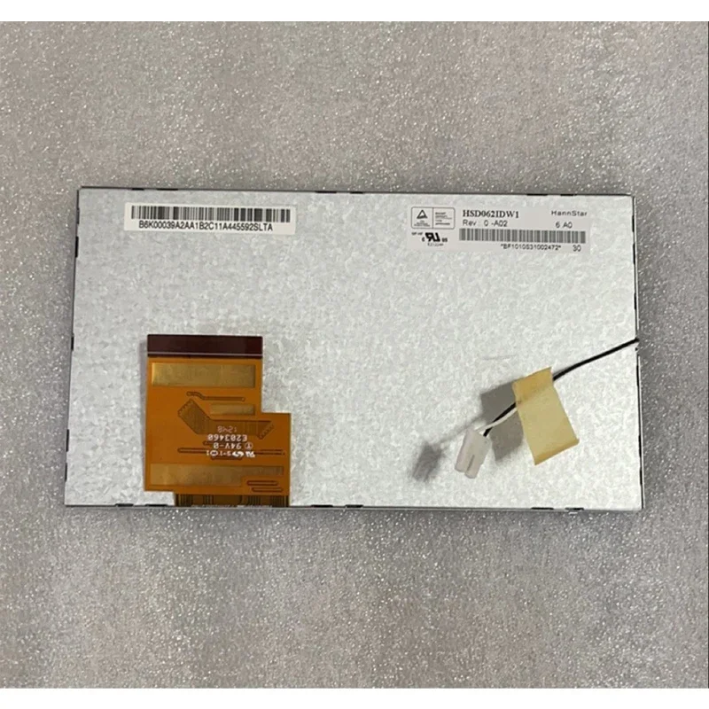 Новый 6 2-дюймовый цифровой ЖК-экран для HannStar HSD062IDW1-A00 A01 A02 TFT 800*480 DVD-навигации