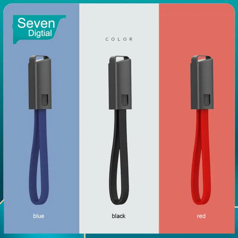 

Durable Fast Charge Short Charging Cable Nylon Braiding Speed Up Charging Mobile Phone Charging Line Hanging Rope Design