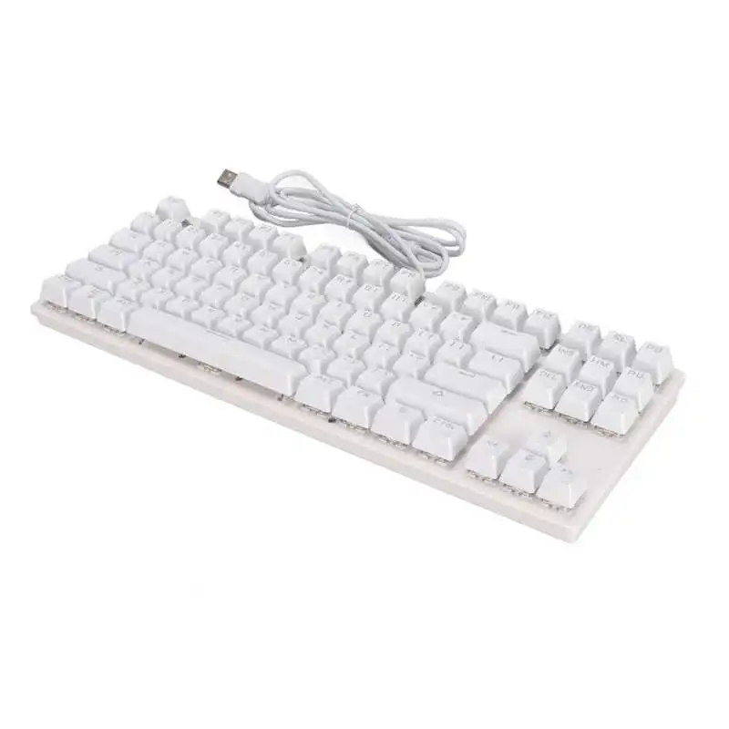 Механическая клавиатура 87 клавиш USB Проводная RGB подсветка 9 режимов освещения