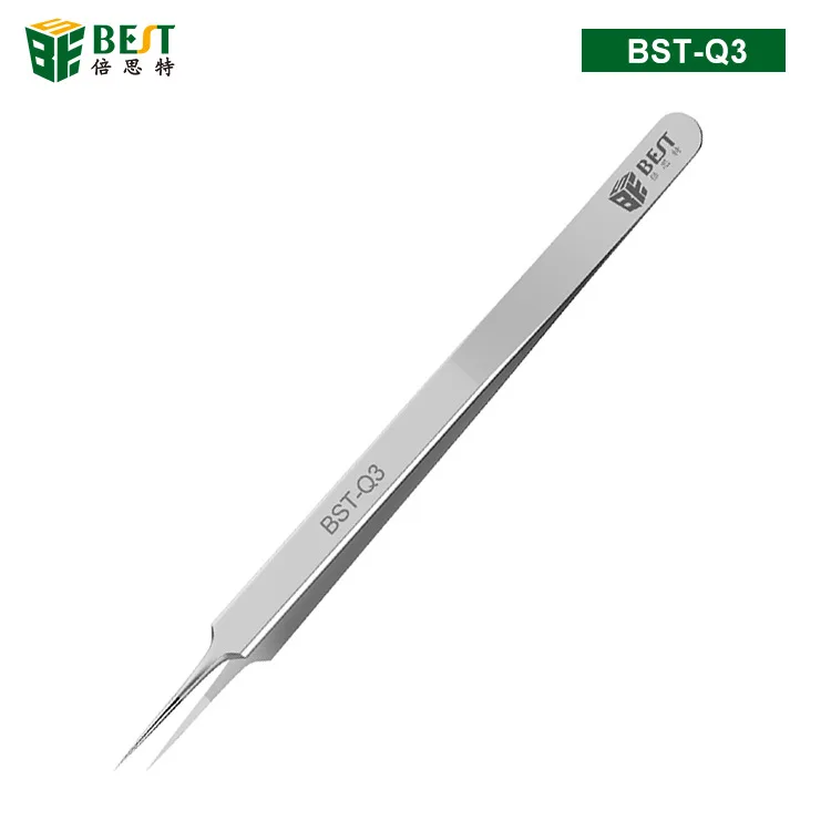 

Best Flying Line Tweezers Superfine Tip Tweezers Precision Elbow Fixture Microscope Fingerprint Tweezers