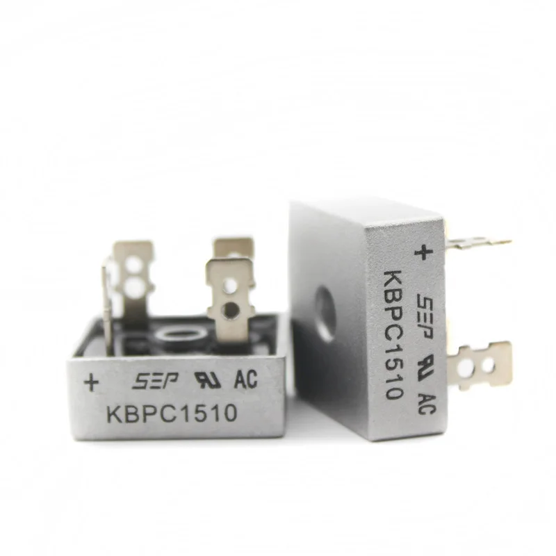 

2pcs/lot KBPC1510 Bridge Rectifier Single Phase Silicon 15A 1000V Electronic Component Bridge Rectifiers Kit