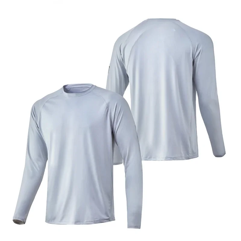 Рубашки для рыбалки с длинным рукавом одежда защиты от УФ лучей летняя уличная