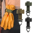 Новые универсальные нейлоновые перчатки, рабочие перчатки с крючком, защитные тактические перчатки с зажимом для активного отдыха, скалолазания, веревка для защиты от потери, походные подвесные перчатки