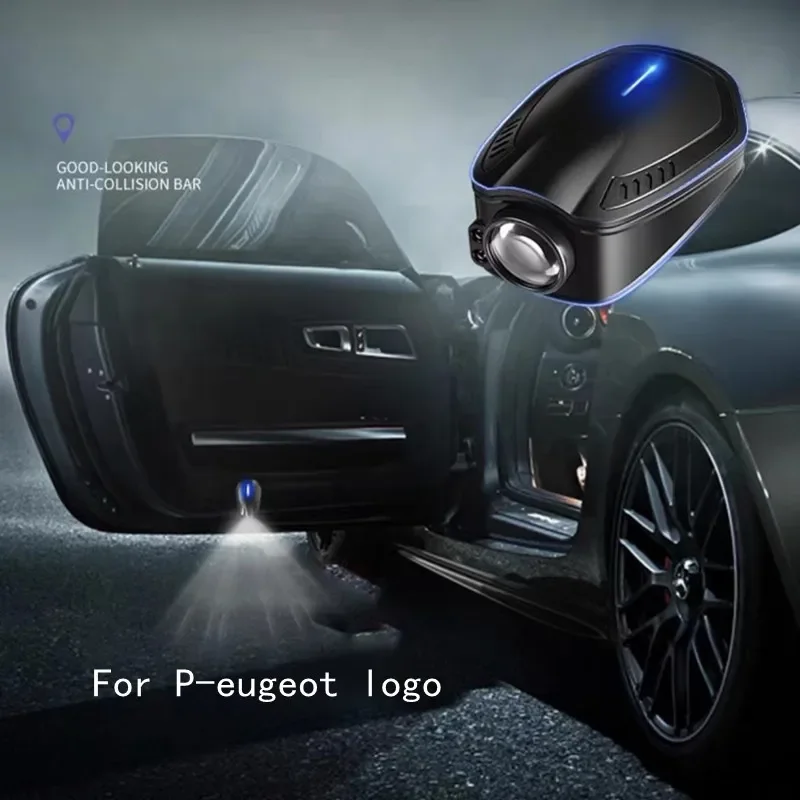 

Для Toyota Corolla Yaris Prius Camry 2 шт. USB перезаряжаемый GR спортивный логотип дверь автомобиля HD светодиодные лампы проектор предпродажные приветственные огни