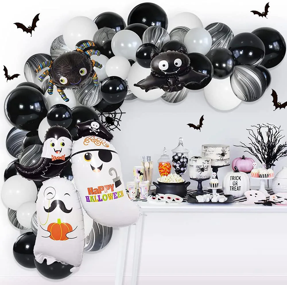 

Halloween Balloon Ghost Bat Aluminum Film Balloon Ghost Festival Party Decoration Trick Or Treat Happy Halloween Day Balon