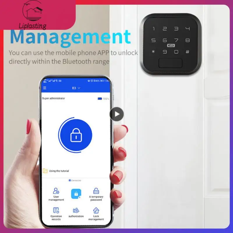 

Password Smart Ball 5 Unlocking Methods Electronic Lock Fingerprint Smart Door Lock App Remote Control Smart Home Tuya