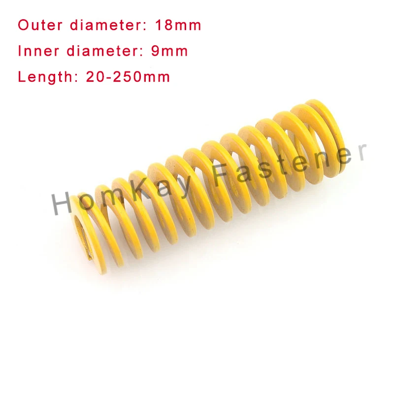 1/2 шт. желтая спиральная штамповочная компрессионная форма с длинной светлой