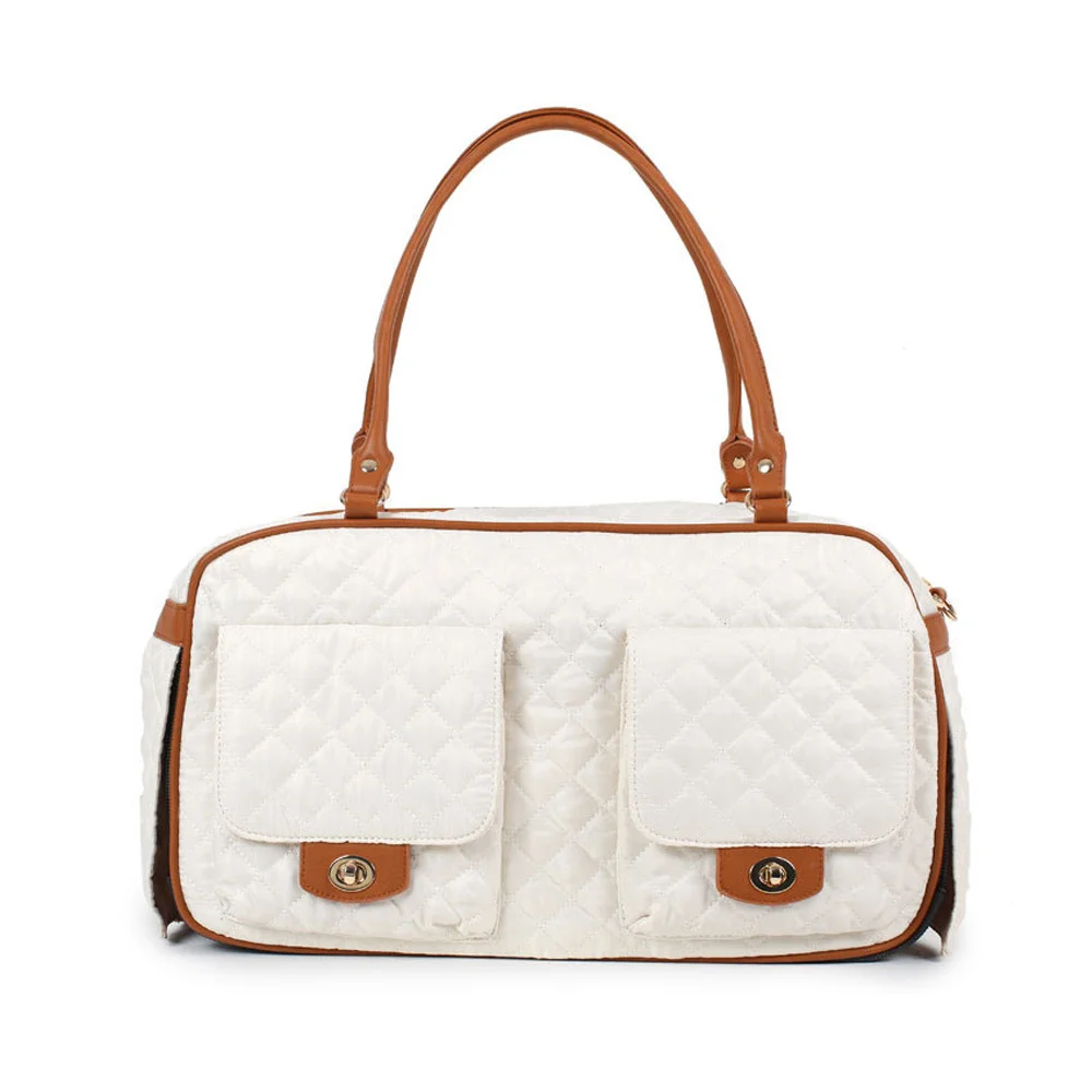 

Переноска для собак Fasion, вместительная стеганая воздухопроницаемая уличная переноска для кошек и маленьких собак, щенков, дорожная сумка-тоут