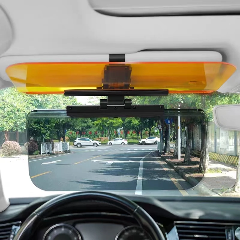 

2 In 1 Car Sun Visor Anti-ultraviolet Glare High-definition Day and Night Vision Driving Mirror Anti-high Beam Polarized Goggles