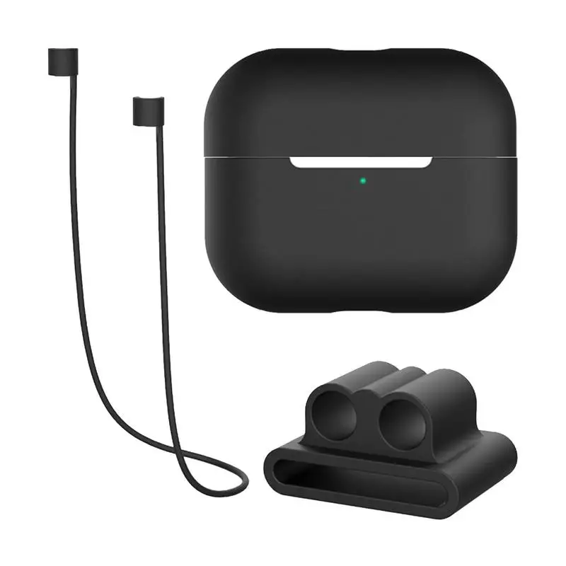 

3 шт./комплект, силиконовый чехол для беспроводных наушников AirPodsPro2