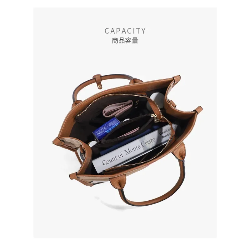 Модная клетчатая холщовая женская сумка Классическая универсальная