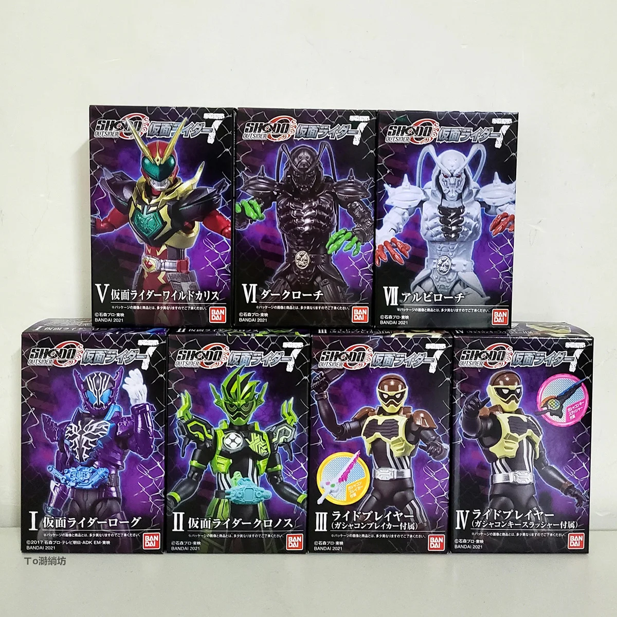 

Bandai Genuine Kamen Rider SHODO 07 08 Action Figure Rogue Wild Chalice EX CASHAPON Joints Movable Model Ornament Toys