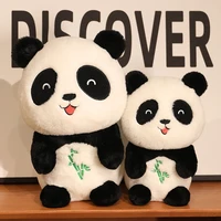 new lovely plush panda toys kawaii bamboo panda bear pillow peluche dolls stuffed soft animal toys for children gifts