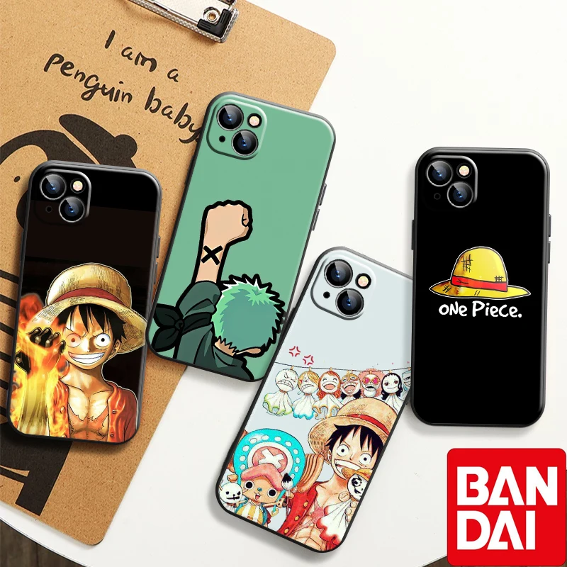 

Japan ONE PIECE Anime Phone Case For iPhone 13 11 12 Pro 13 12 Mini X XR XS MAX 6 7 8 Plus Lens Protective Funda Carcasa Cover