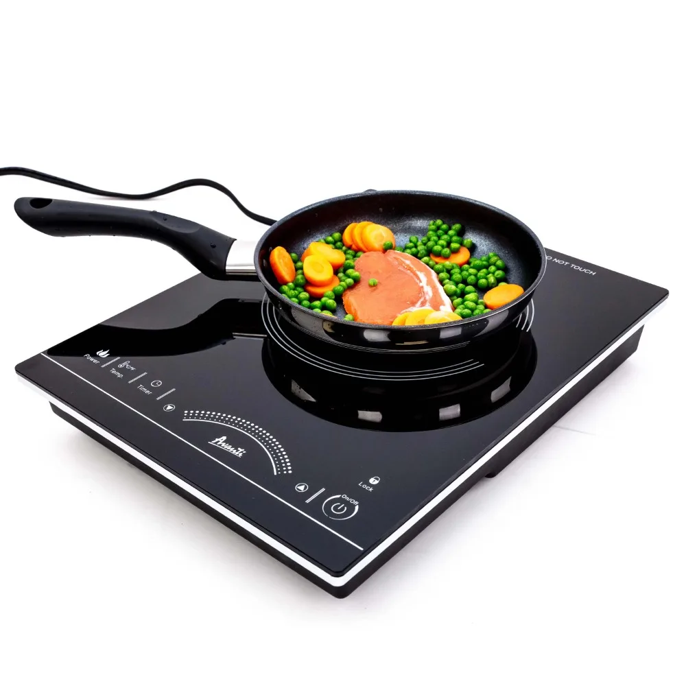 

1800 Watt 1 Burner Portable Induction Cooktop Black Cooker Kitchen Appliances Home