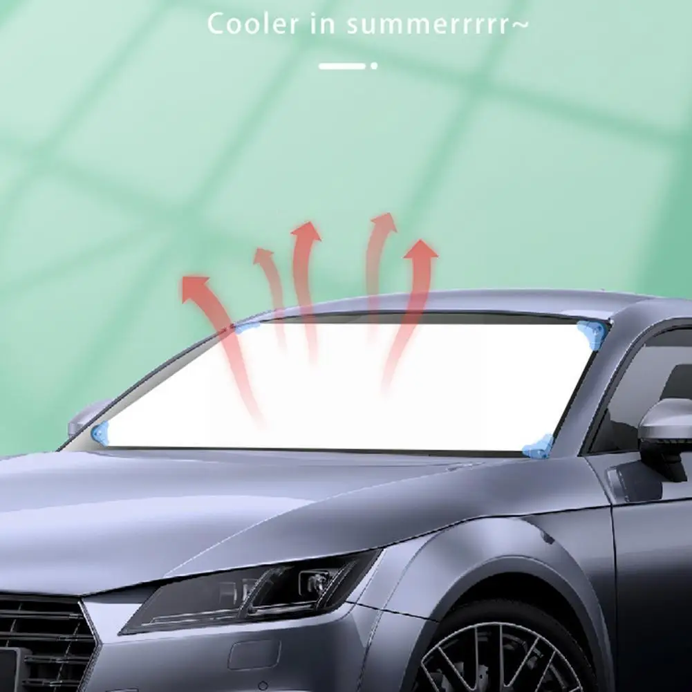 

Automobile Shade Cover Car Windshield Shade Front Waterproof 4 Windscreen Cover Cover With Protector Sucker Car A3c7