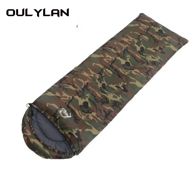

Oulylan Winter Cotton Outdoor Sleeping Bag for Aldult Portable Travel Camping Sleeping Bags Fashion Thermal Envelope Sleeping Ba