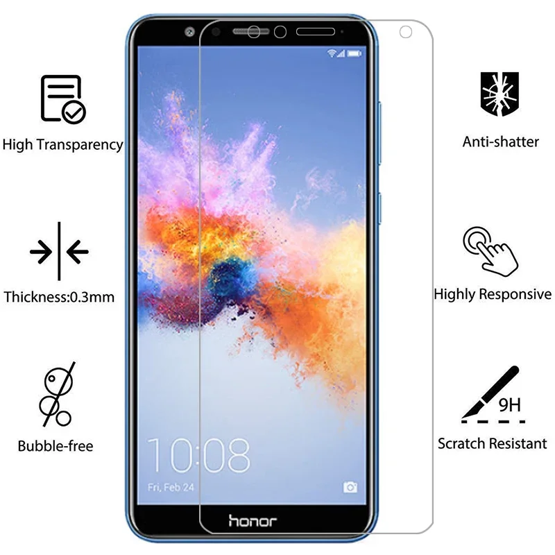 Защитное закаленное стекло для huawei honor 7x протектор экрана x7 пленка huawey huwei hawei honer