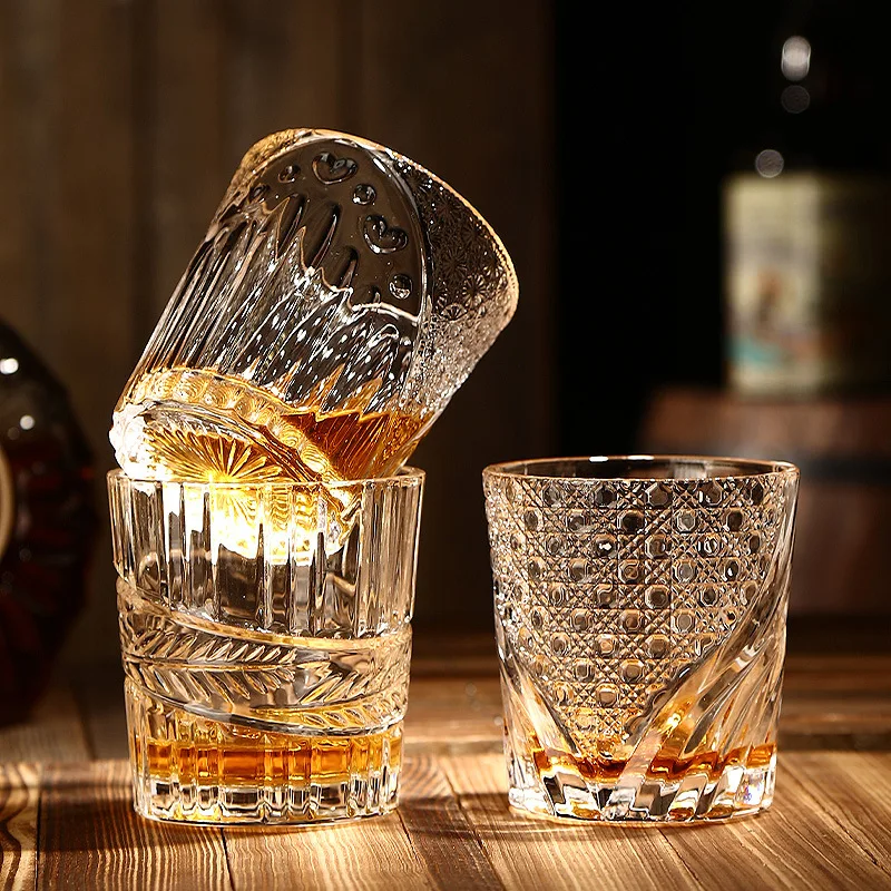 

Thickened Glass Wine Glass Personality Retro Wine Cup Beer Glass Whiskey Mug Classical Beer Glass Ice Hockey Red Wine Glass