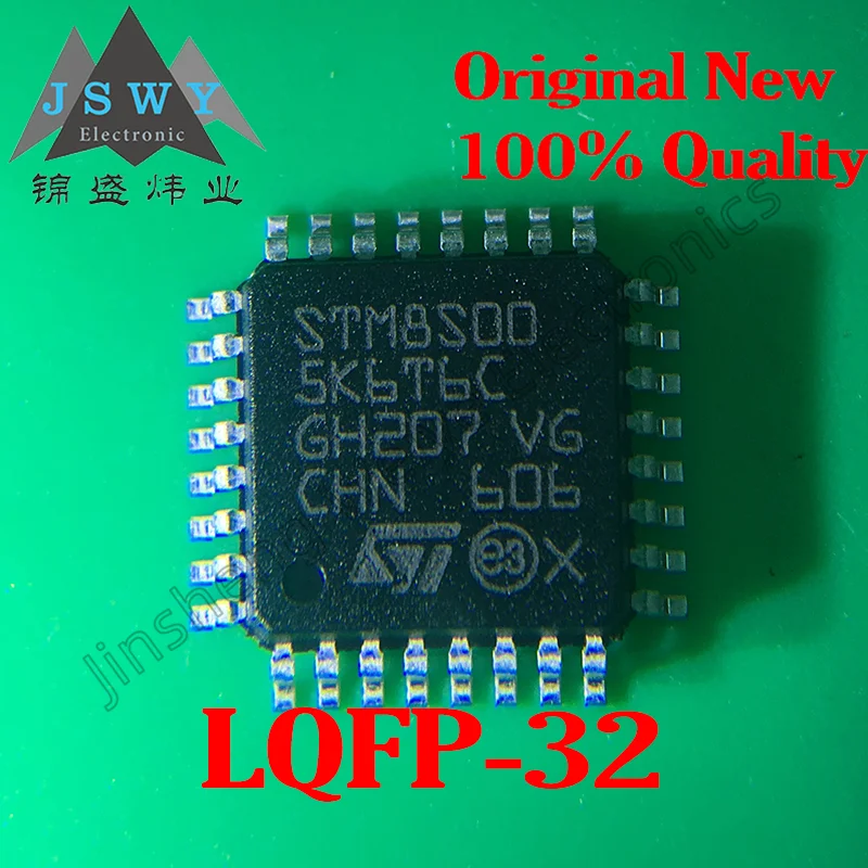 

10PCS STM8S005K6T6C STM8S005K6 STM8S005package QFP-32 8-bit microcontroller microcontroller 100% brand new original spot product