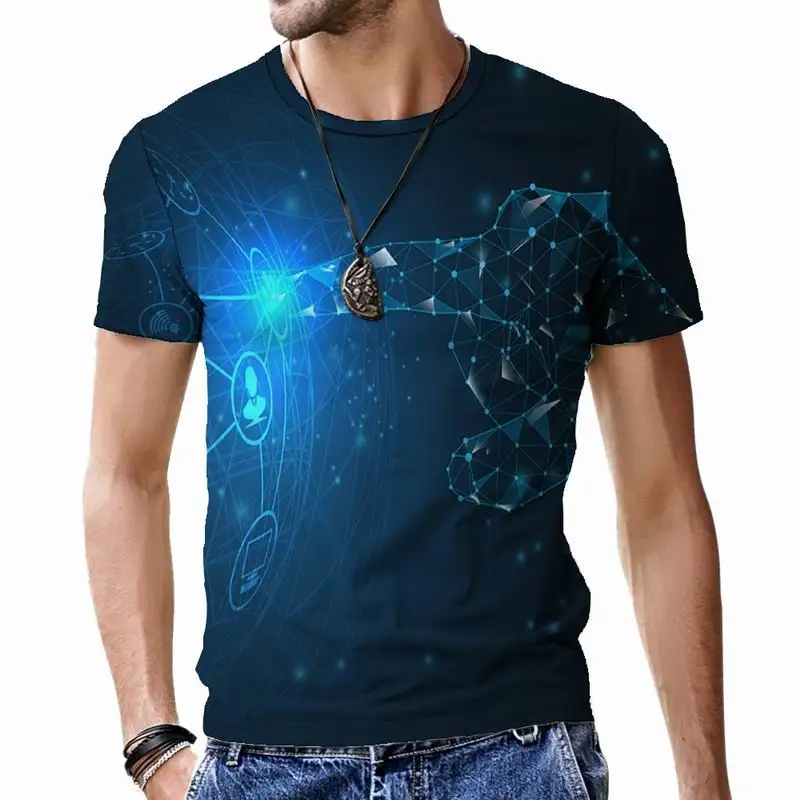 

Роскошные мужские футболки Харадзюку с круглым вырезом и коротким рукавом дышащая одежда повседневные забавные Модные мужские топы большого размера в стиле хип-хоп