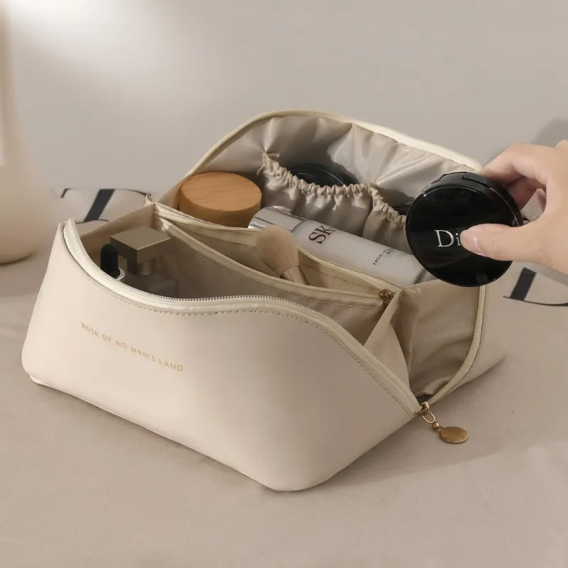 New Fashion Simple Handbags Portable Large-Capacity Travel Cosmetic Bag Organizer Waterproof Female Storage Make Up Cases