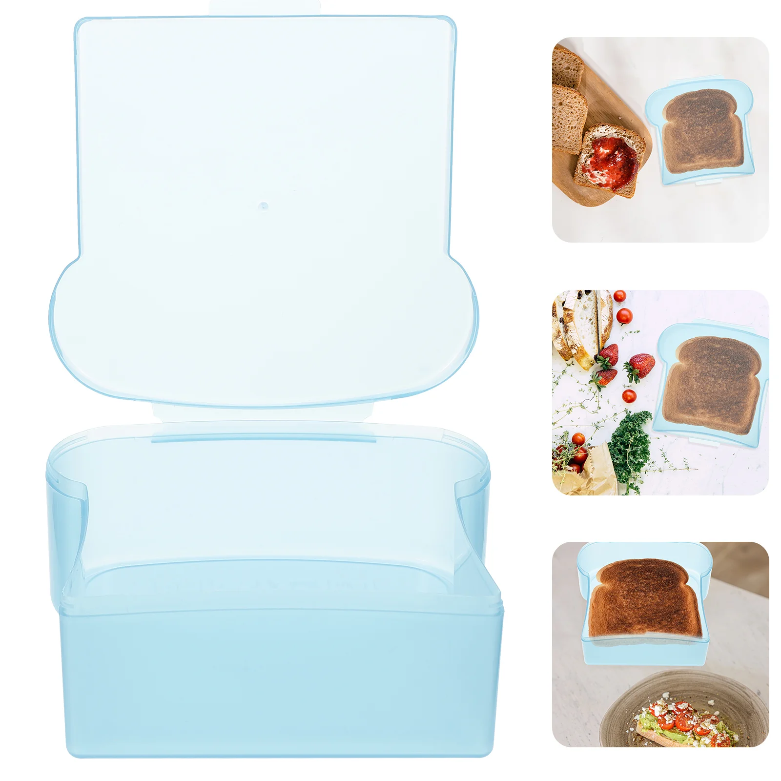 

Sandwich Box Refrigerator Stand Kids Food Holder Bento Packing School Office Lunch Plastic Pp Pupils Fruit Portable Container