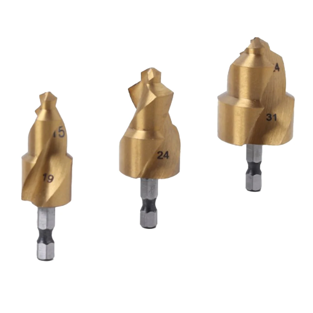 3 шт. набор сверл для бурения труб 15-31 мм