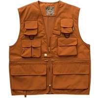 japanese outdoor style multi pocket young mens vest fishing loose vest thick sleeveless coat mens fashion safari style