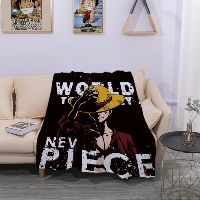 ONE PIECE Луффи мультфильм аниме фланелевое теплое одеяло студенческое общежитие
