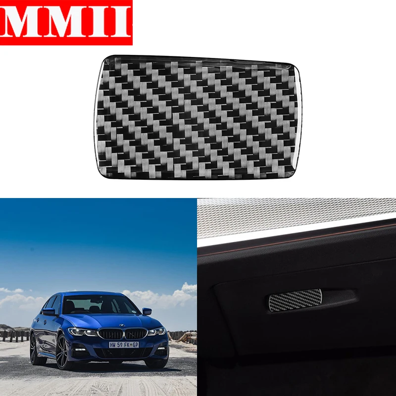 RRX For BMW G20 G28 3 Series 2019-2021 Interior Trim Carbon Fiber Copilot Glove Box Switch Decoration Cover Sticker Accessories