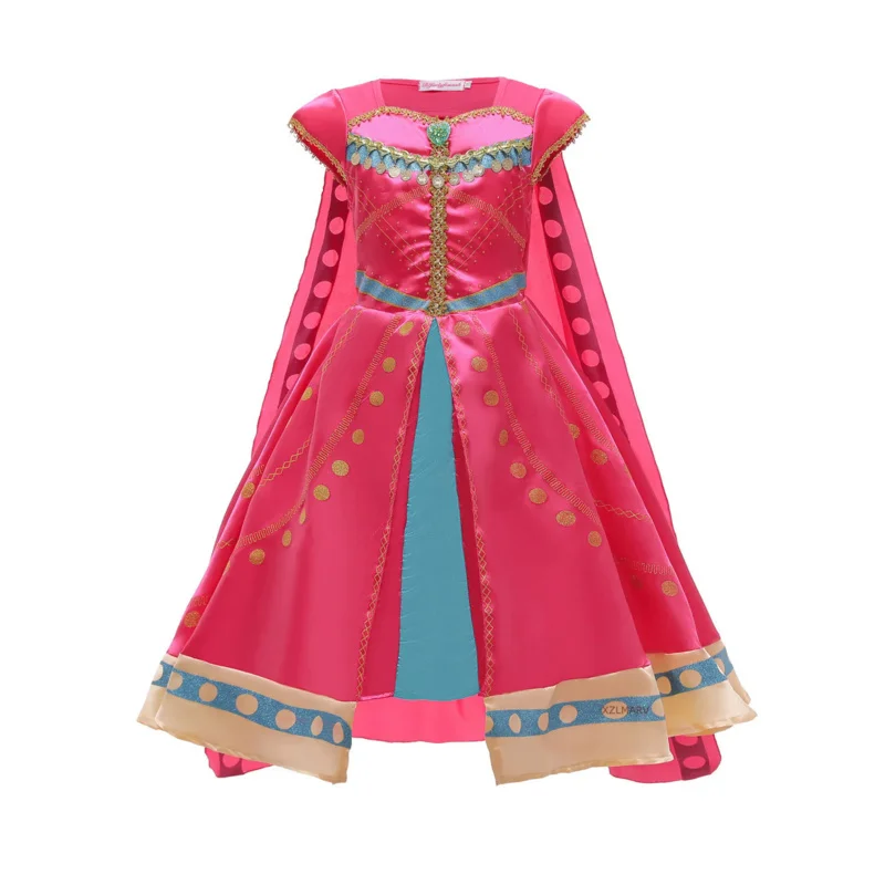 Детское жасминовое платье Aladdin принцесса волшебная лампа для девочек костюм на