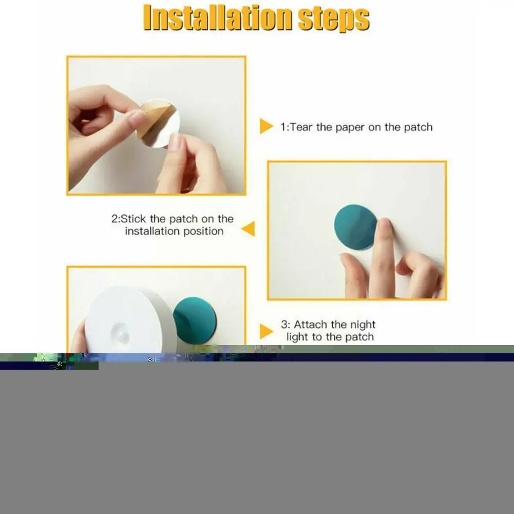 Перезаряжаемый ночник с пассивным инфракрасным датчиком движения настенный