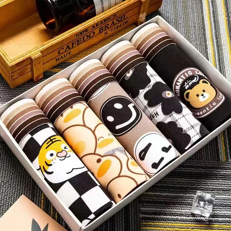 Boxers Men's Underwear Men's Cartoon Underwear Boxer Man Youth Sports Panties Male Comfortable Superior Quality Boxers Shorts