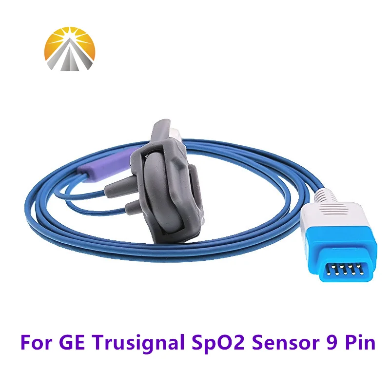 

Датчик SpO2 для GE Trusignal 9 Pin с новорожденной оболочкой детский педиатрический силиконовый зажим для пальца для взрослых датчик частоты пульса