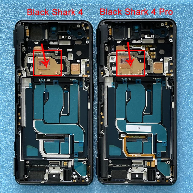 Marco de pantalla LCD para móvil, digitalizador de pantalla táctil Original de 6,67 pulgadas para Xiaomi BlackShark 4 Pro 4S Pro 4S/A0, Black Shark 5