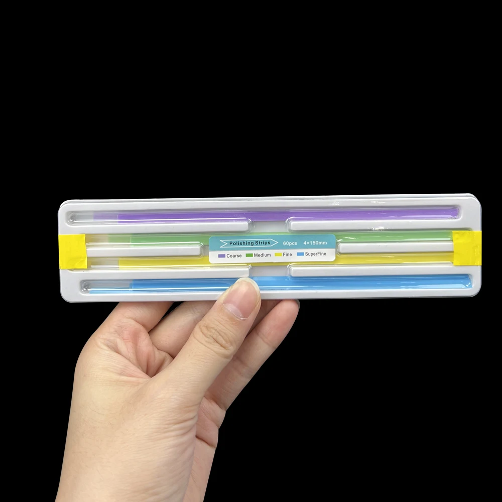 Полоски для полировки зубов 60 шт. ортодонтические полоски IPR из нержавеющей стали