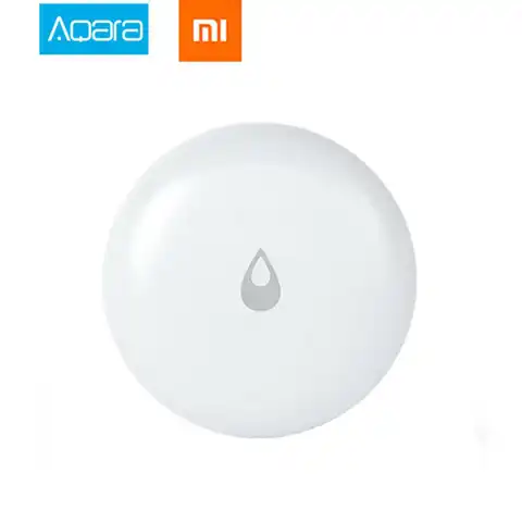 Датчик протечки воды Xiaomi Aqara Flood Sensor, водонепроницаемый сенсор для обнаружения протечек, работает с приложением Mi Home