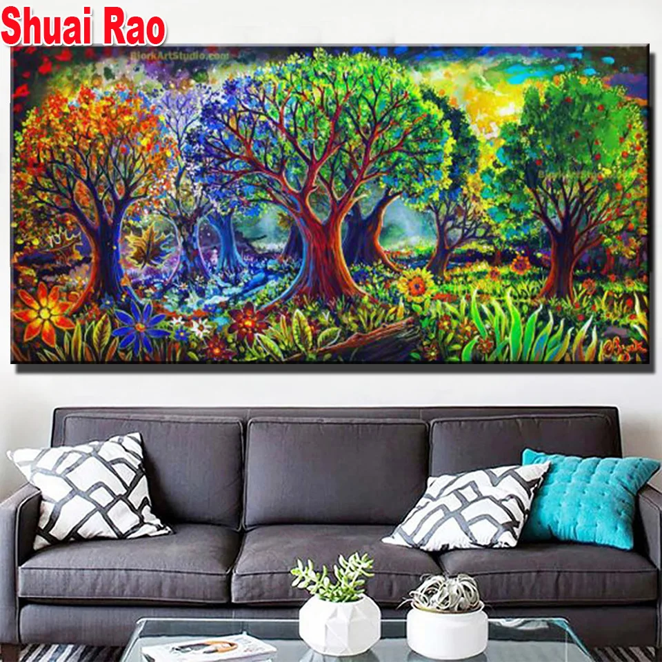 5D алмазная живопись с изображением дерева жизни наборы для вышивки крестиком в
