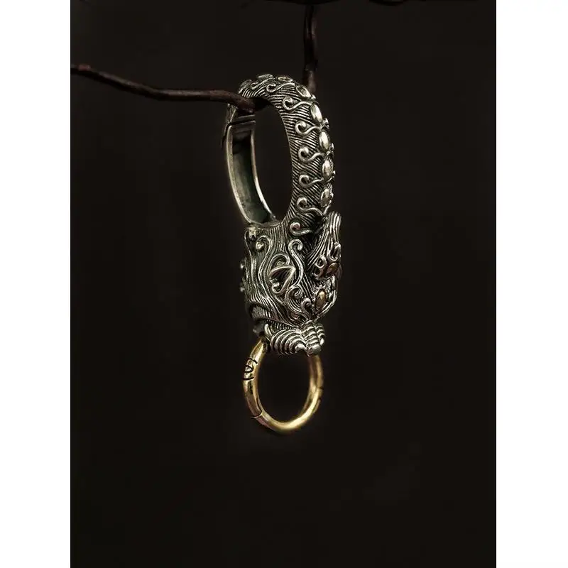 

Premium Car Elephant Keychain Men's Waist Hanging Personalized Creative Gift Zhaocai Pixiu Metal Keyring