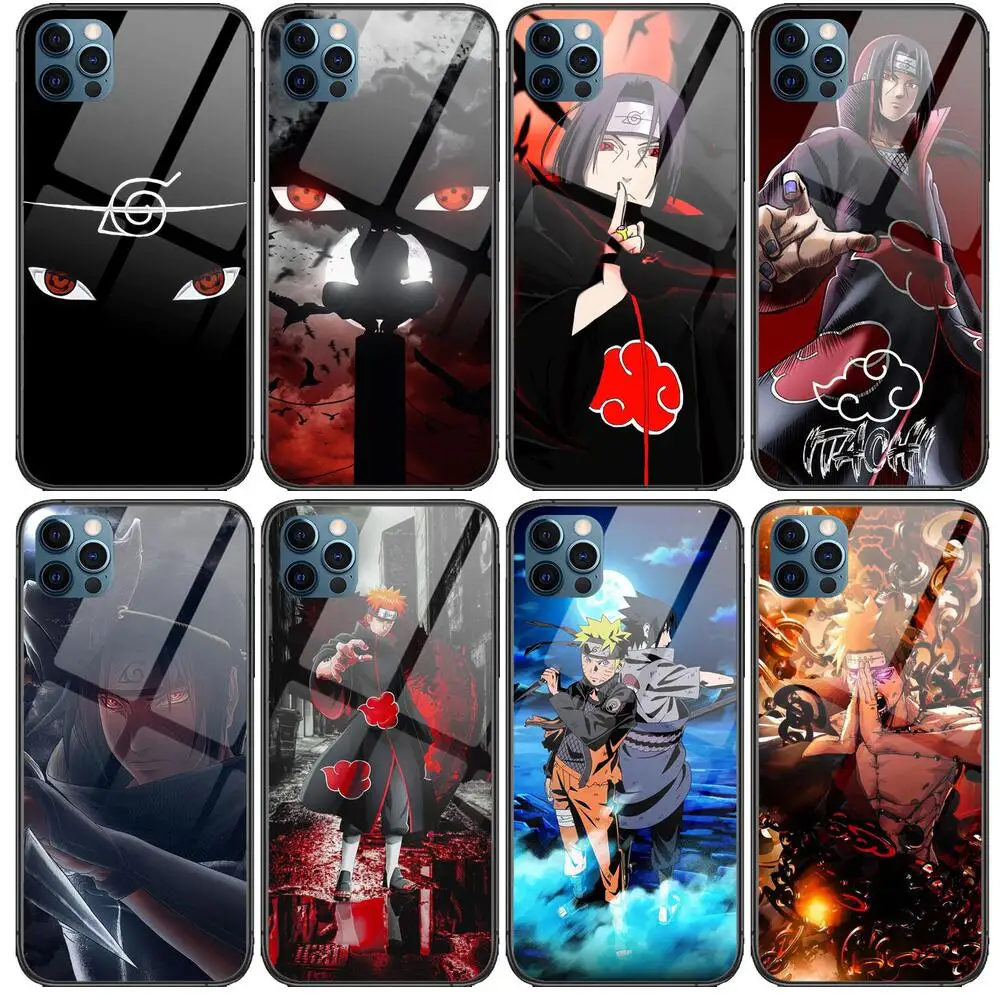 

Naruto Glass Case For iphone 13 12 11 Pro Max 12Pro XS Max XR X 7 8 Plus SE 2020 mini Case Tempered Back Cover