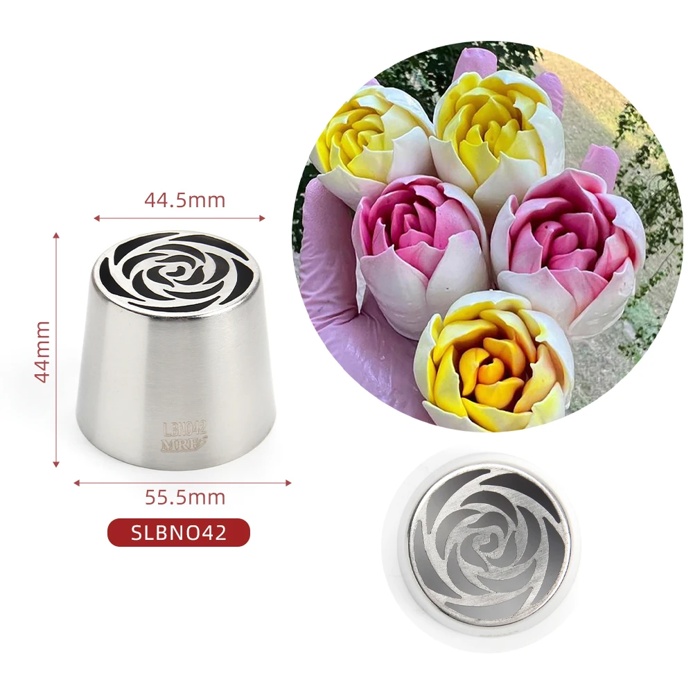 

Насадка для кондитерских трубок MRF XL с русским цветком из нержавеющей стали