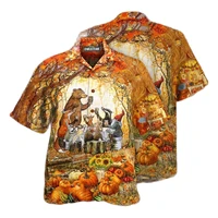 2022 summer beach party shirt fashionable short sleeve loose breathable shirt hawaiian mens 3d printed shirt