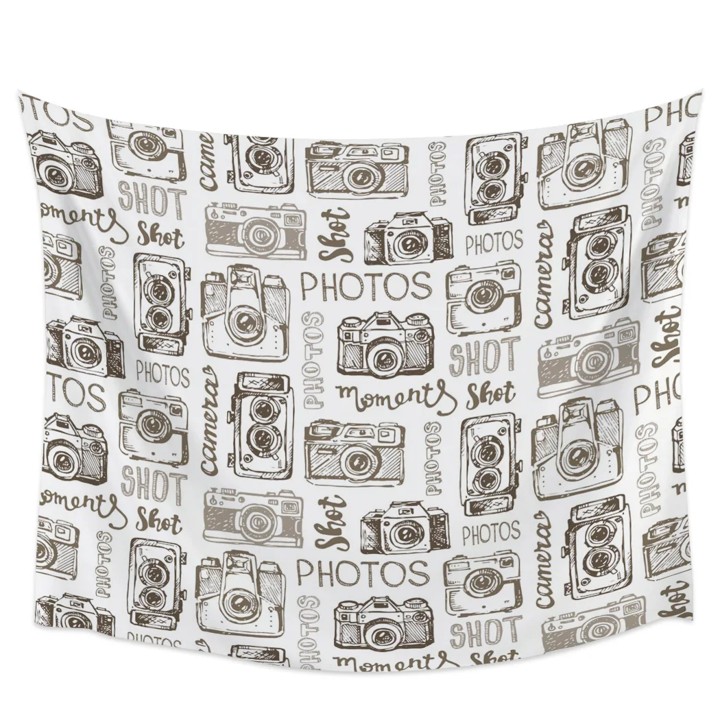

Antique Camera Art Retro Wall Tapestry Cloth Wall Hanging Home Decor Tapestry Boho Decor Wall Hanging Tapestry