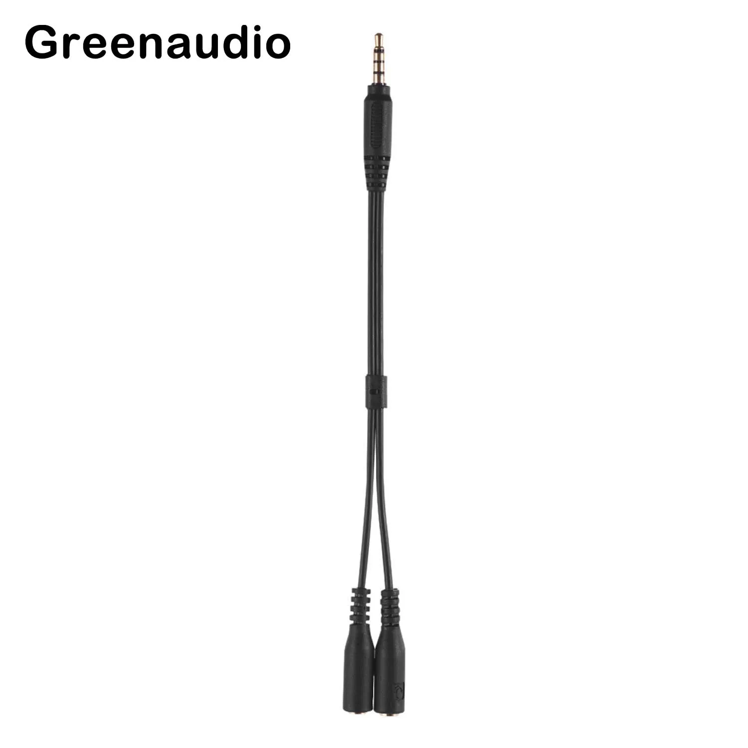 GAZ-CB37 Аудиокабель-разветвитель для наушников 3 5 мм папа на 2 гнезда мама