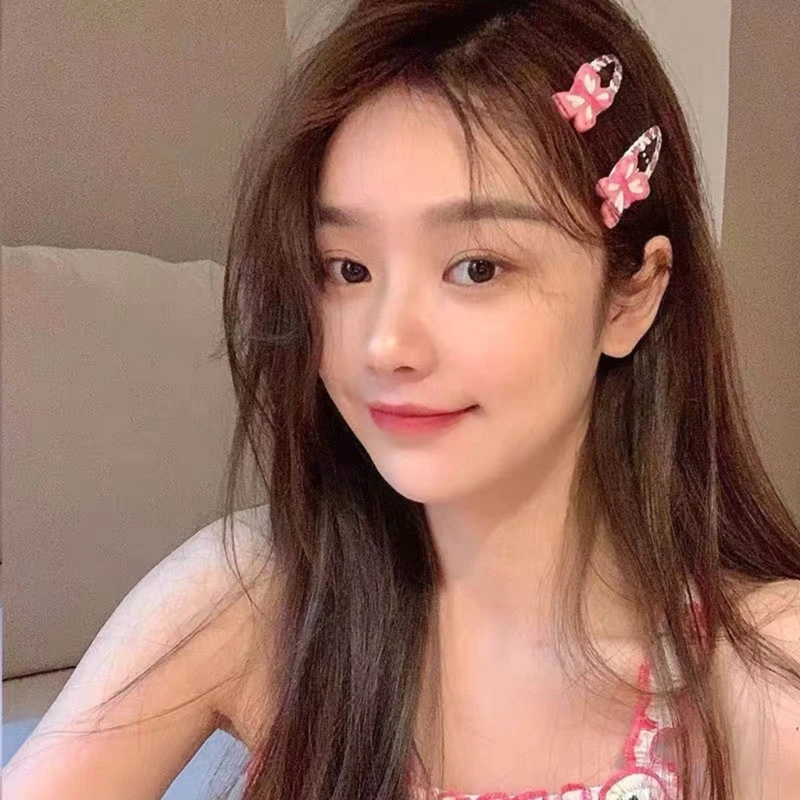 

Cute Snap Clip Girls Kid Hairpins Ladies Hair Bun- HairPin Metal Hair Clips Floral Bobby Pin Hairpins Snap Hairpins