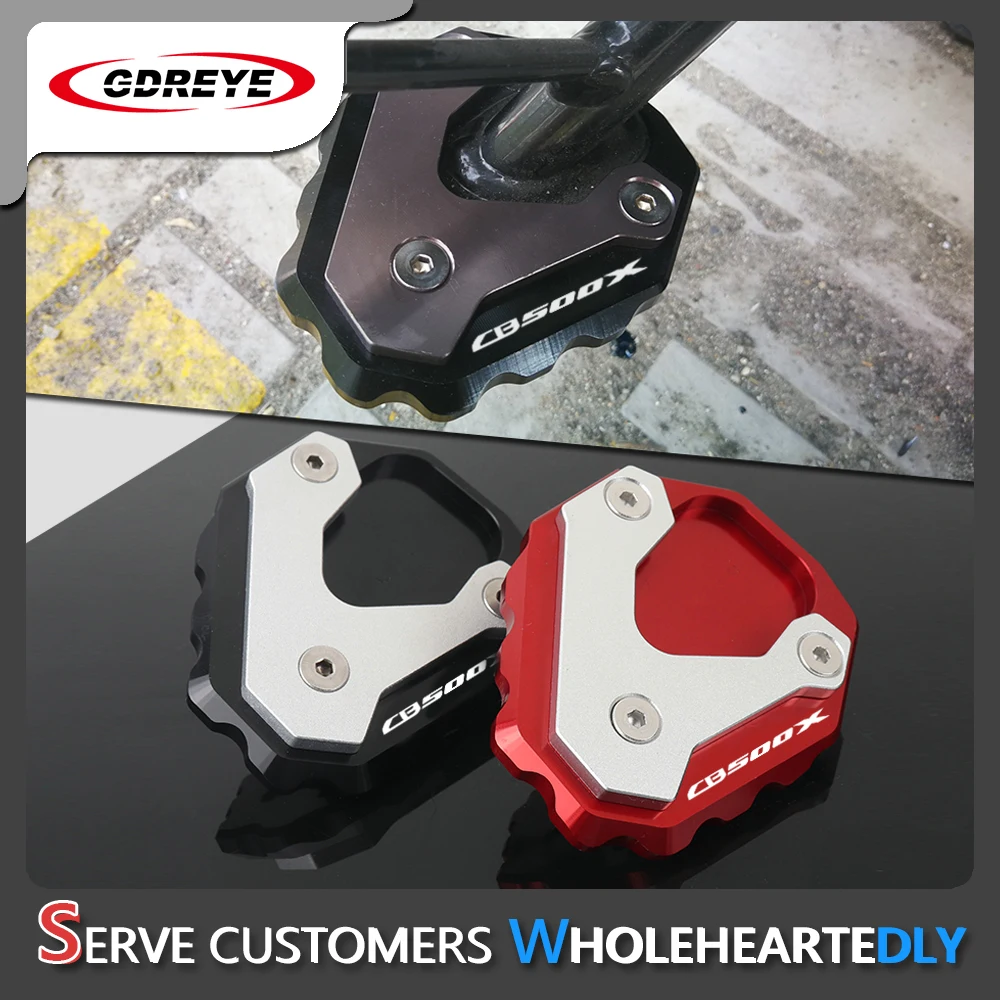 

Боковая подставка Moto Kickstand Нескользящая пластина боковой увеличитель удлинитель поддержка ножки подставка для Honda CB500X CB 500X CB500 X 2019 2020