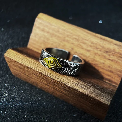 Открытое кольцо "Глаз Гора" LENNIK