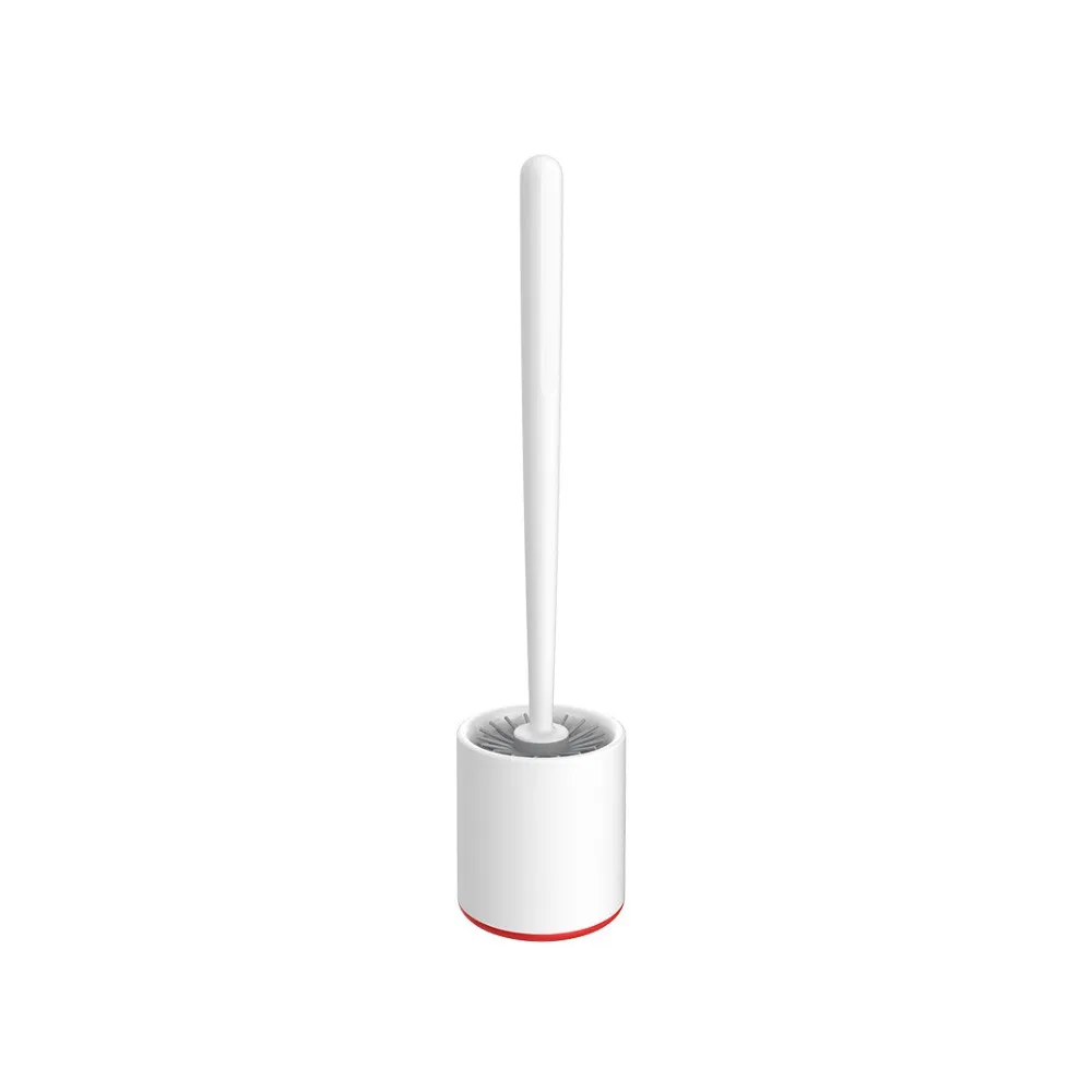 

YJ Toilet Brushes Floor-standing Set and Base Toilet Cleaning Silica Gel Bathroom Tool for Toilet WC